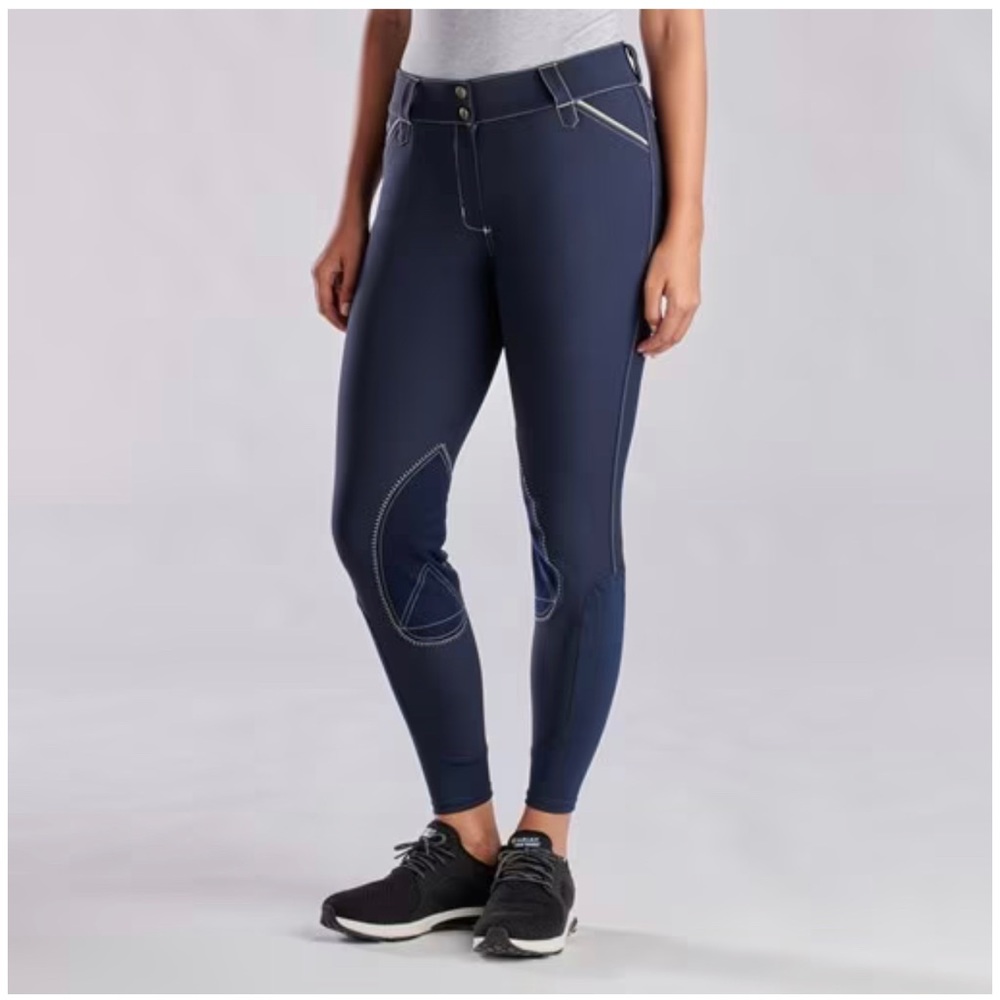 Piper Evolution Breeches by SmartPak - Knee Patch Women size 22, Dark chocolate